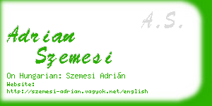 adrian szemesi business card
